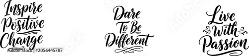 Obraz na plátně Inspirational typography quotes for motivation and positivity