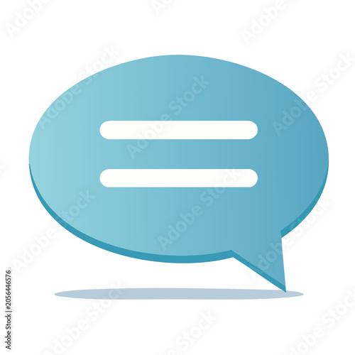 Flat design cloud with speech bubble vector