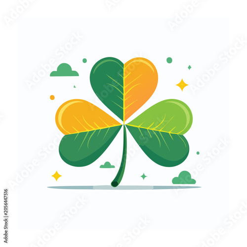 Flat design vector sunflower illustration