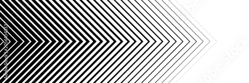 Obraz na plátne Black linear arrow background