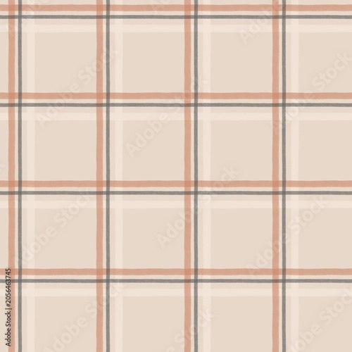 Terracotta Windowpane Plaid Seamless Pattern Background