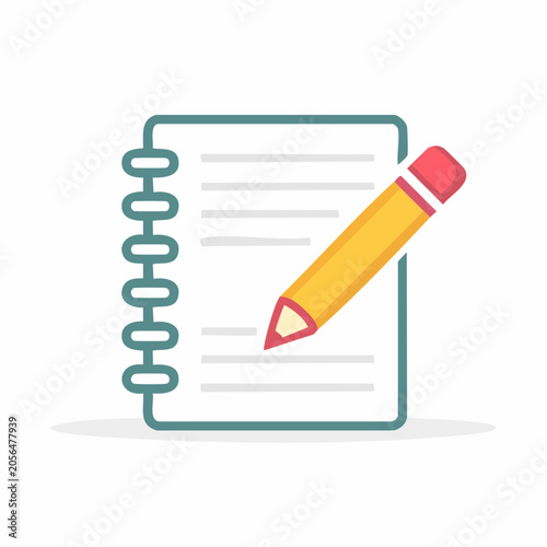 Notebook and Pencil Icon