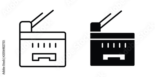 Schilderij op canvas Copy machine icon