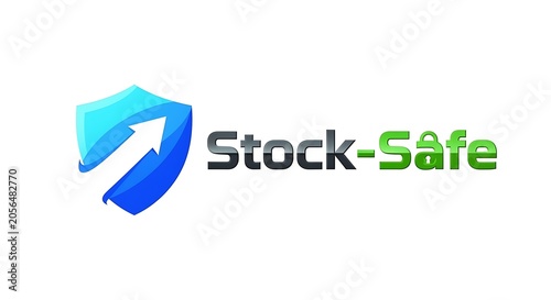 Stock Safe Logo Protection Secure Brand.