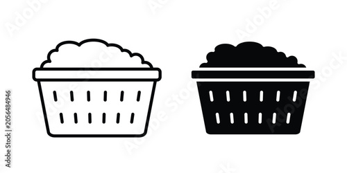 Foto Laundry hamper icon