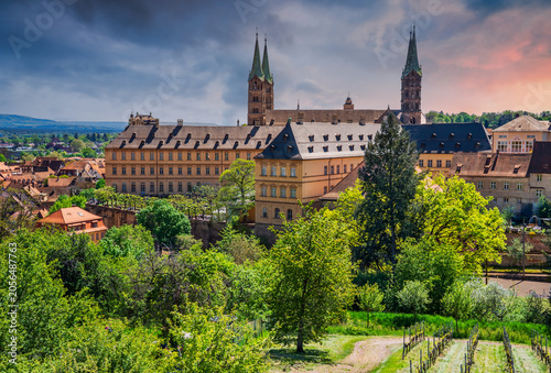 Foto Bamberg, Germany. Historic Saint Michael Monastery