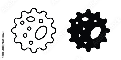 Obraz na plátně White blood cell icon