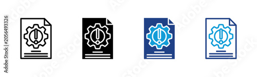Canvas Print Manual Web icon with multiple style collection