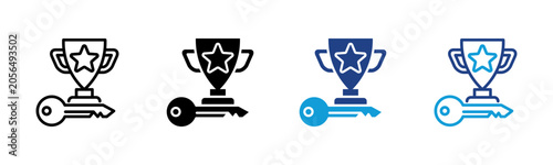 Фотография Success Factor Web icon with multiple style collection