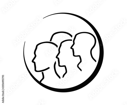 People, Diversity, Inclusion, Personality, Community, Difference icon sign illustration on transparent background. 