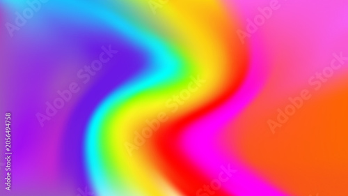 Abstract summer rainbow gradient background with grainy texture noise. Vibrant vertical neon fluid wave twirl, colorful lo-fi backdrop wallpaper for trendy social media stories