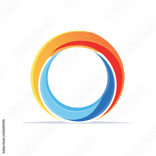 Abstract Swirl Circle Logo