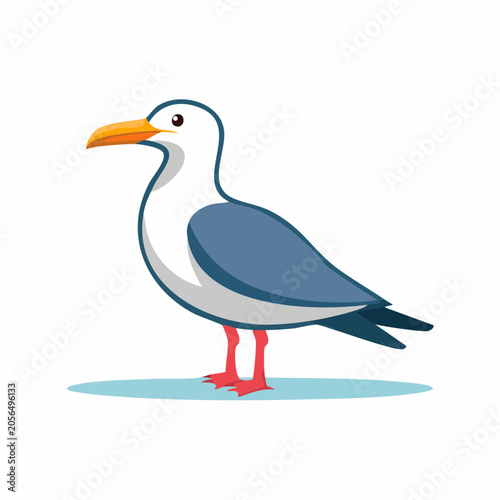 Cartoon Seagull Illustration