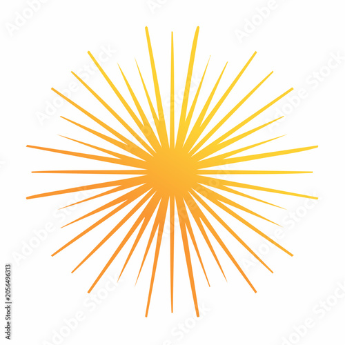 Radiant Sunburst Graphic