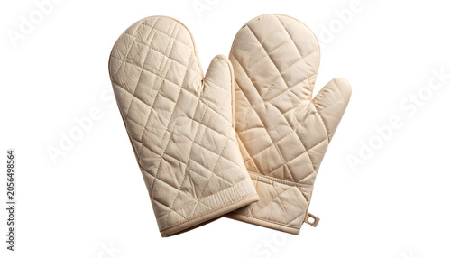 oven mitt on white background isolated