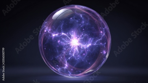 Spherical object featuring vibrant purple and blue design symbolizing emotional triggers in modern digital art