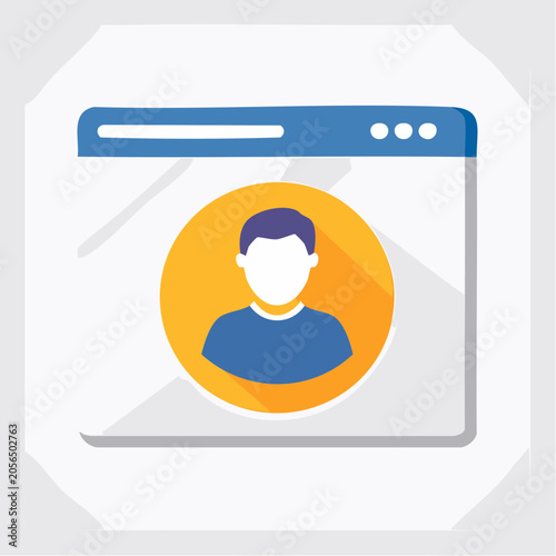 User Profile Icon on Web Browser Window