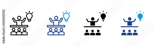 Konstfotografi Mentoring Web icon with multiple style collection