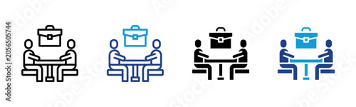 Foto Career Counseling Web icon with multiple style collection
