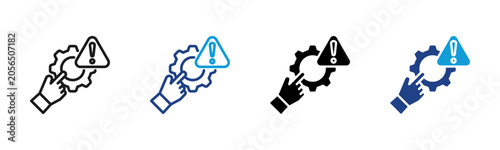 Foto Critical Control Web icon with multiple style collection