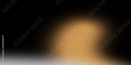 Golden sand pile glowing in the dark