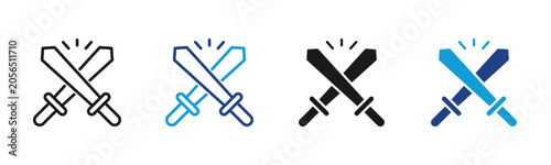 Fotografie War Web icon with multiple style collection
