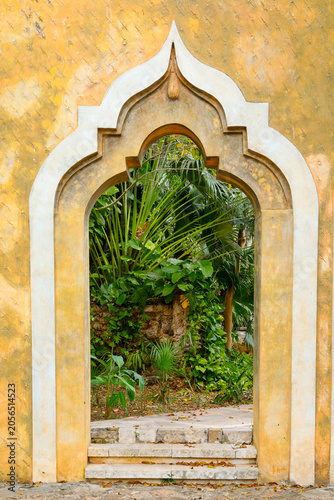 Open Doorway in an Old Abandoned Yucatan Hacienda