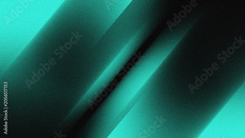 Photos Futuristic diagonal neon teal and black speed line background with grainy noise