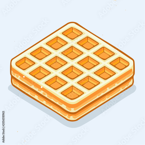 Isometric Waffle Illustration