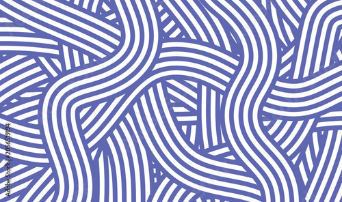 Abstract Purple and White Overlapping Curved Lines Background. Geometric Seamless Stripe Pattern and Minimalist Interlocking Line Art Texture for Wallpaper, Fabric, and Graphic Design Assets 