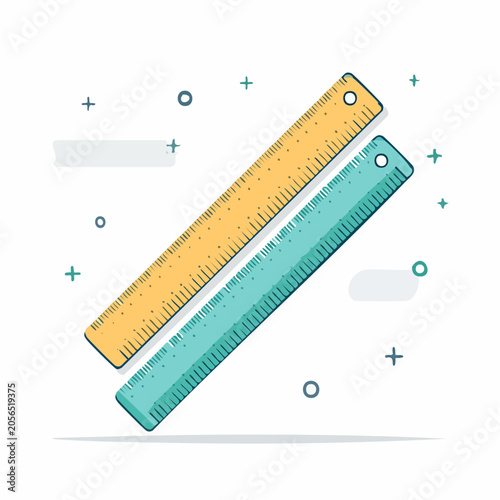 Two Rulers with Measurement Markings