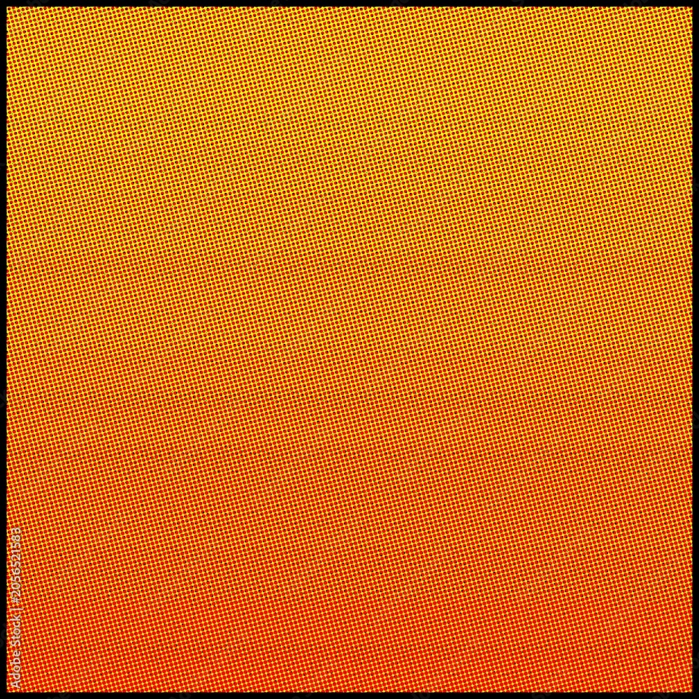 Obraz premium Retro Comic Book Style Halftone Dot Pattern Background with Vibrant Orange and Red Gradient