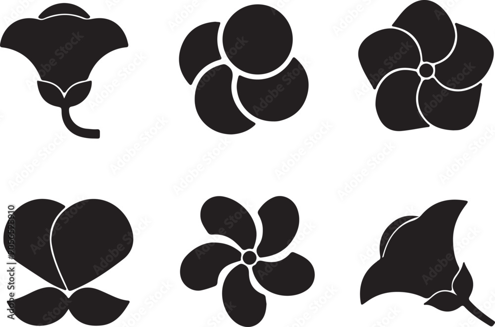 Fototapeta premium Gardenia Flower Icon – Vector Illustration