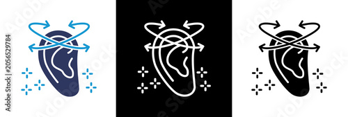 Foto Ear Anatomy triple icon