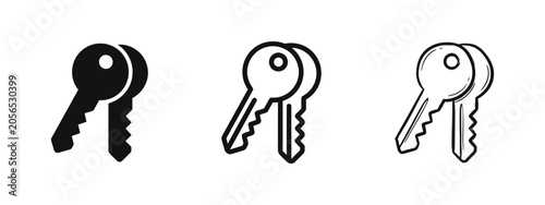 Foto Key icon set