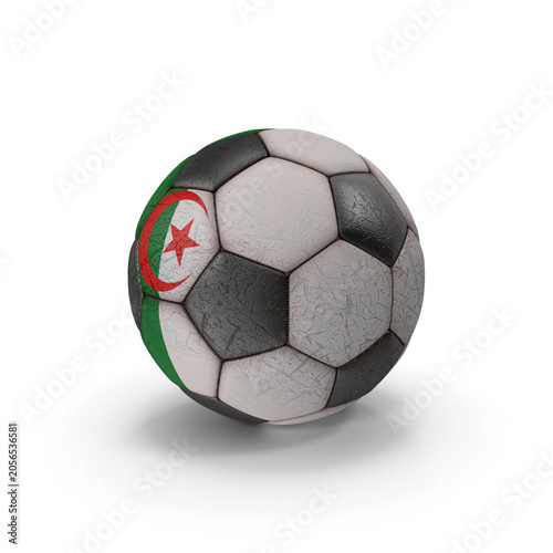 South Korea football ball with blue red and white flag colors, national team sports design and tournament concept
