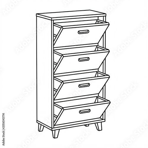 shoe cabinet sketch 