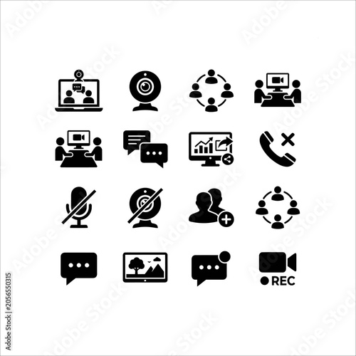 Car Service and Transportation Vehicle Icons Set with Car Truck Bus Taxi Van and Train Symbols Vector Illustration