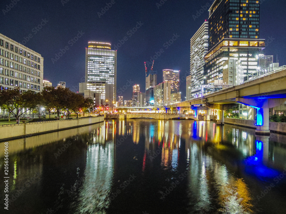 Obraz premium 【大阪府】大阪市・中之島夜景