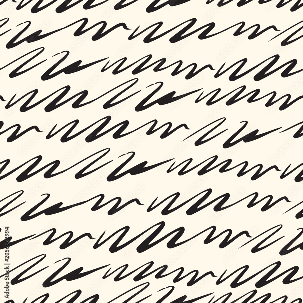 Fototapeta premium Hand Drawn Wavy Marks