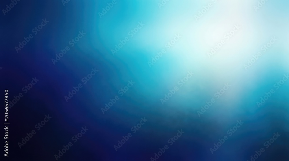 Obraz premium Vibrant blue gradient background with white light effect
