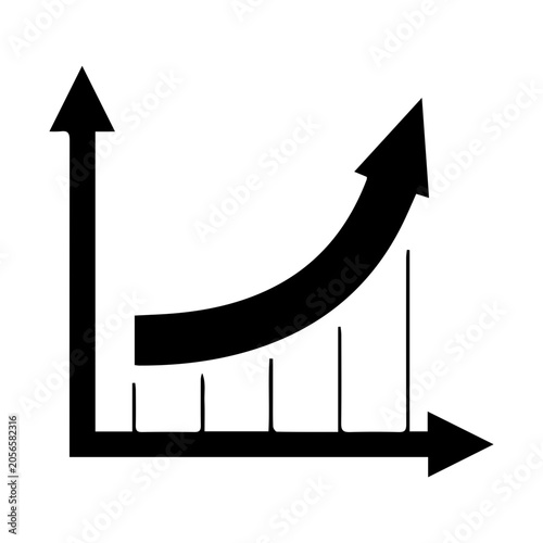 Fotografia Growth Chart Icon