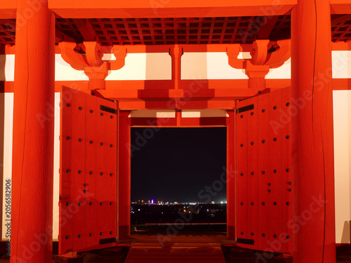 Bild auf Leinwand 多賀城南門（多賀城跡）【宮城県多賀城市】