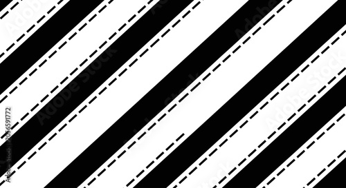 Diagonal Striped Pattern with Dashed Lines