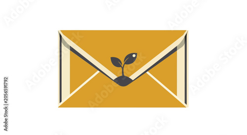 Eco Friendly Envelope Vector Illustration