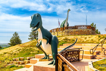 Dinosaur Statues at Dinosaur Park Rapid City South Dakota