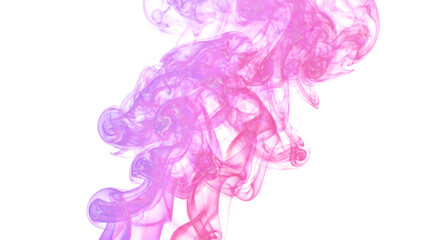 Purple and Pink Colored Smoke Blending Overlay Effect on Black Background