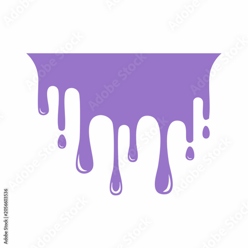 Purple liquid dripping