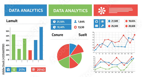 Data Analytics Dashboard Infographic Template