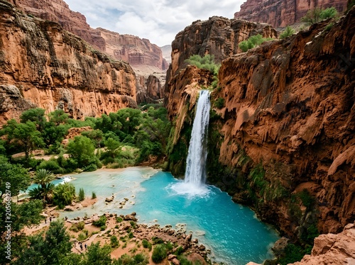 Havasupai falls in grand canyon arizona